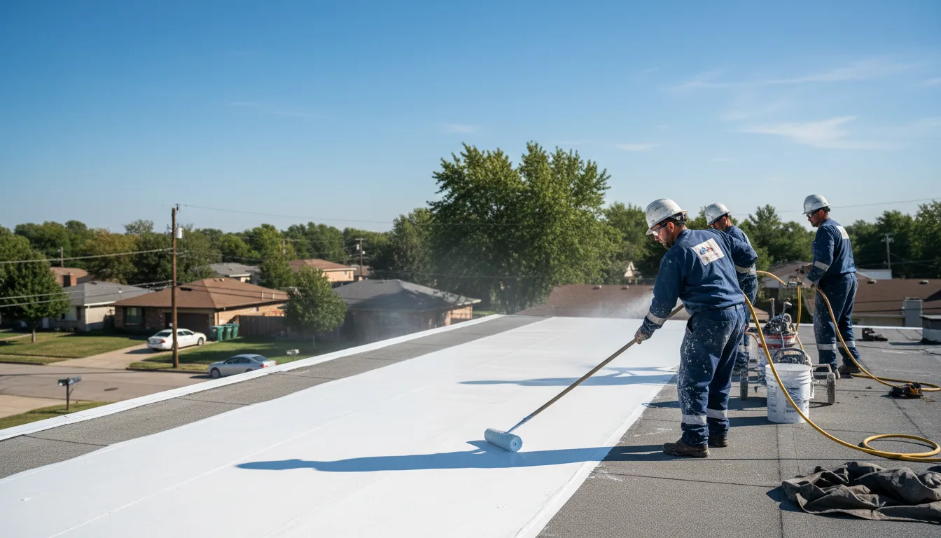 Commercial roof coating in Alleene, AR near me